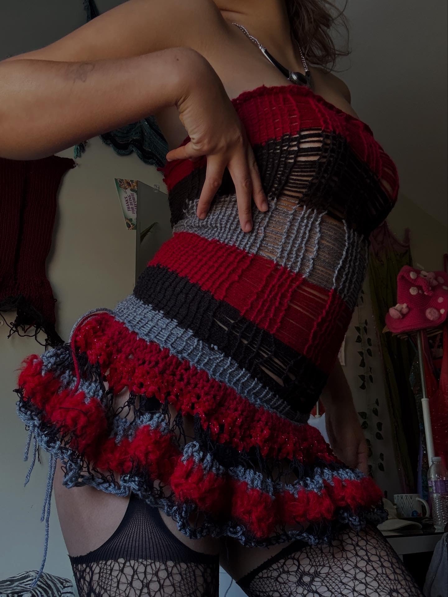 Anima Knit x Crochet Dress