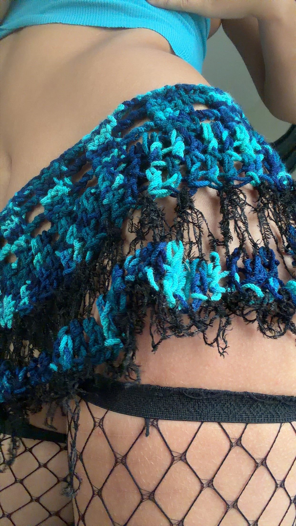 crochet pink pixie skirt