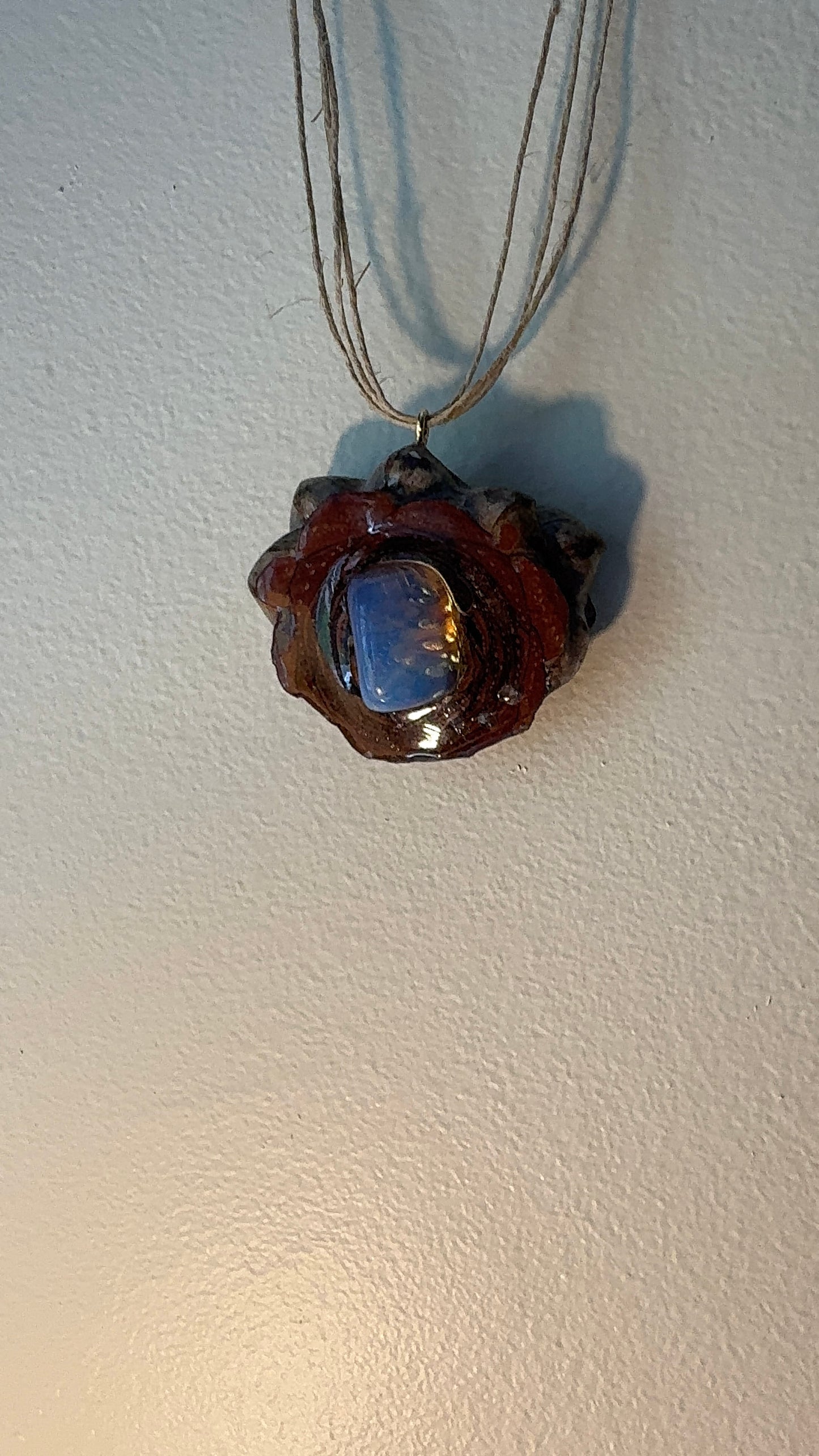 Opalite Pine Cone Necklace