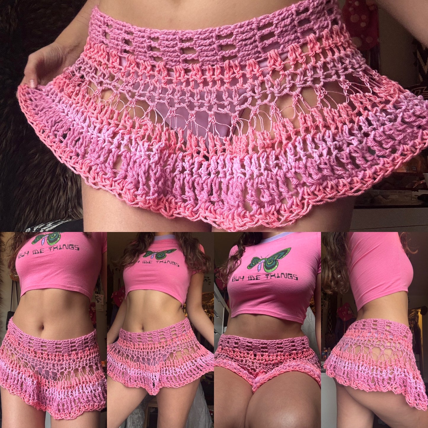 pinkaliscious mini skirt