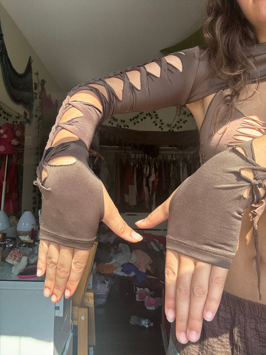 Slit Weave Bolero