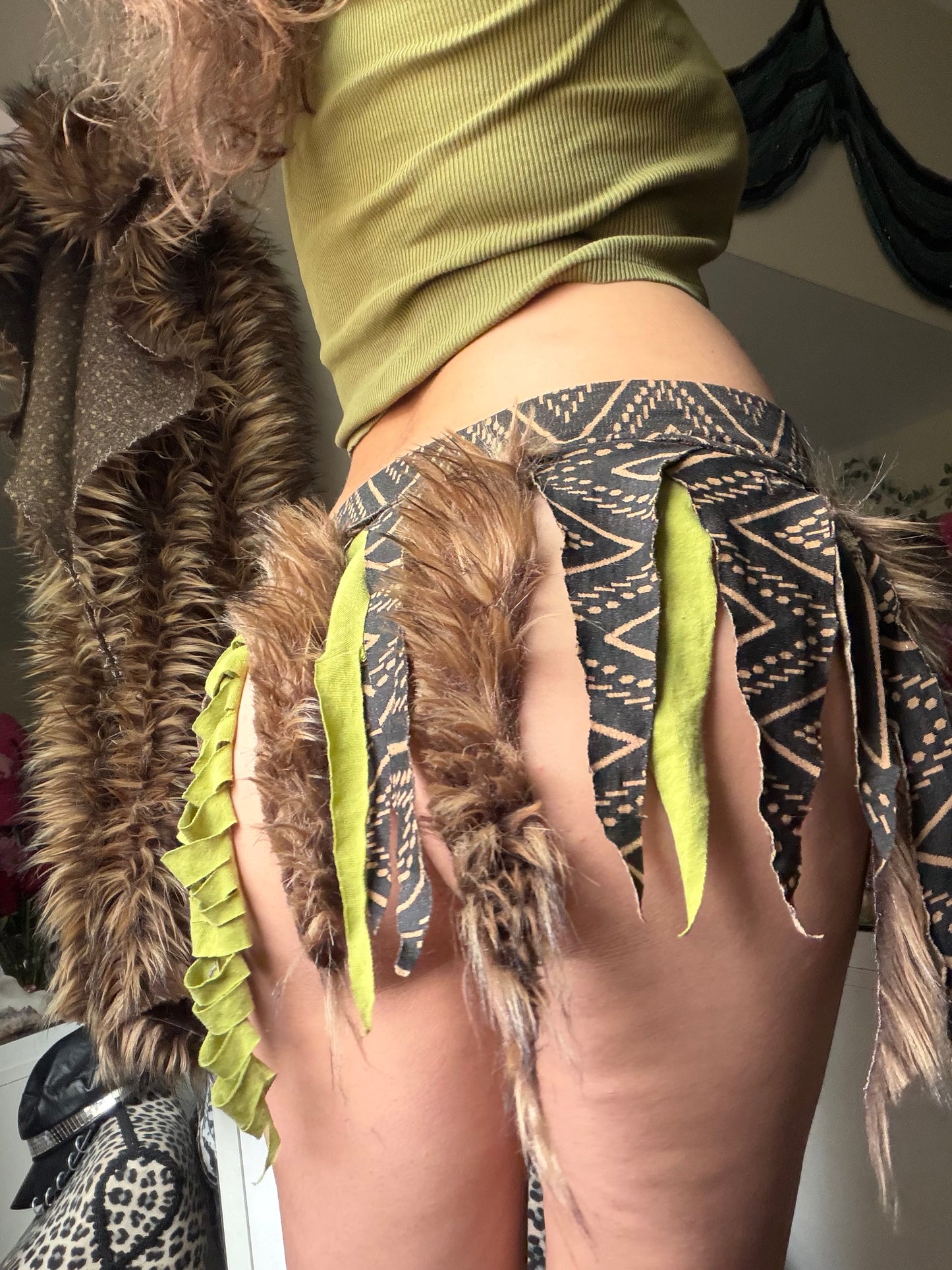 Upcycled Jungle Fairy Skirt