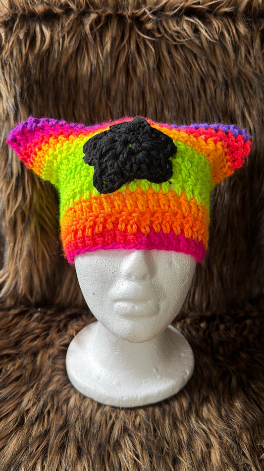 kitty cat crochet hats