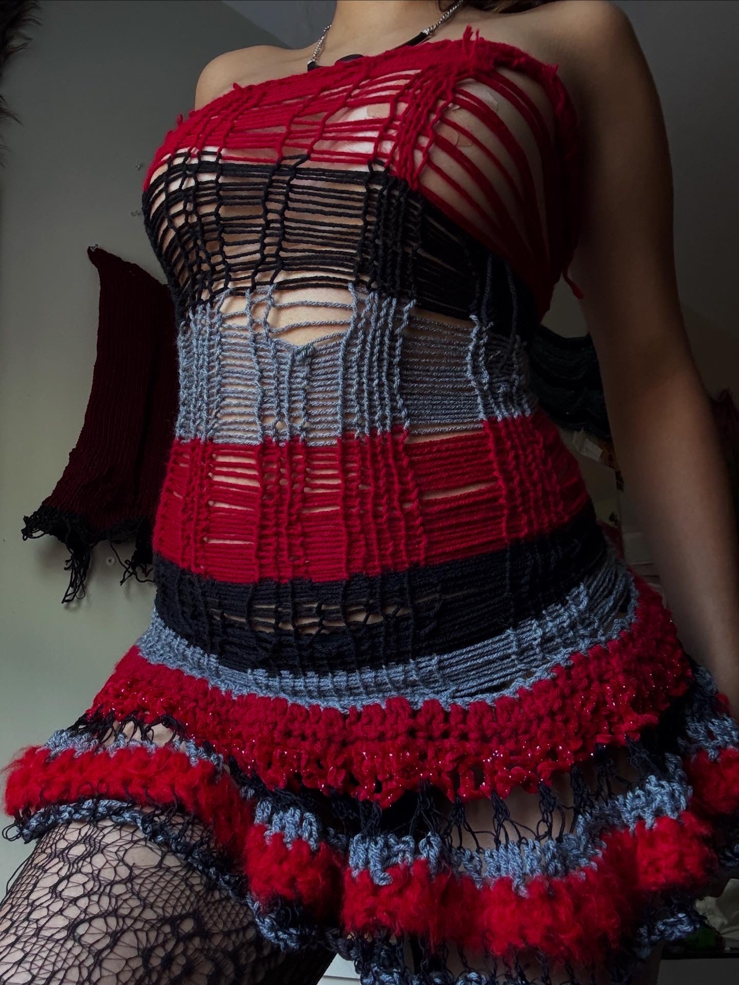 Anima Knit x Crochet Dress