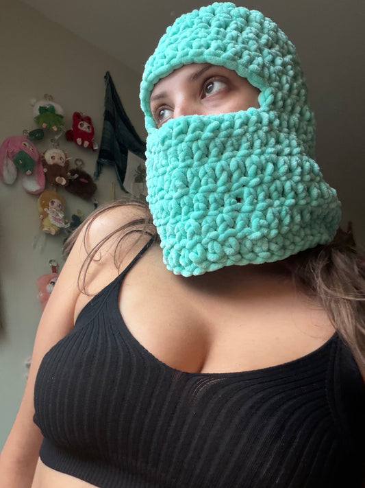 seafoam bubble balaclava