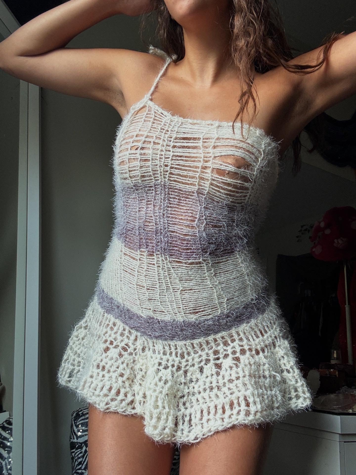 Latte Cakes Knit Dress