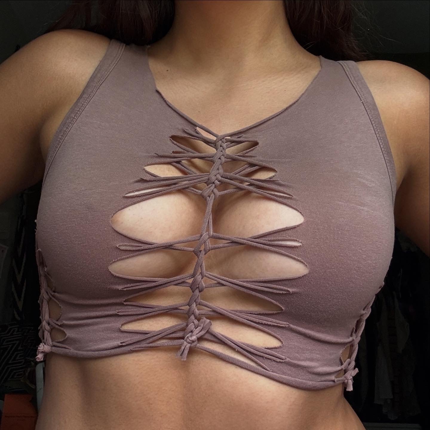 Dune Slit Weave Tank