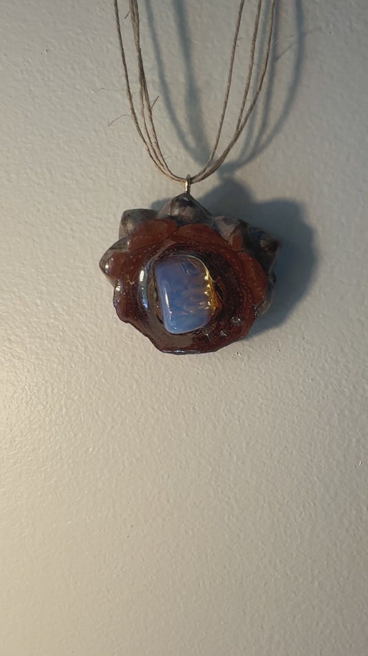 Opalite Pine Cone Necklace